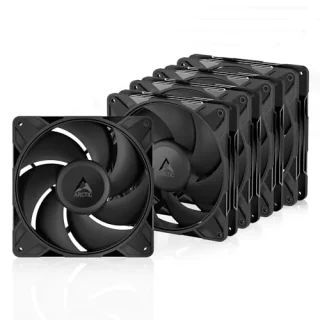ARCTIC P14 Pro PST 5-Pack - 140mm PWM fan, 110 CFM Airflow, 400 - 2500 RPM, Black Color