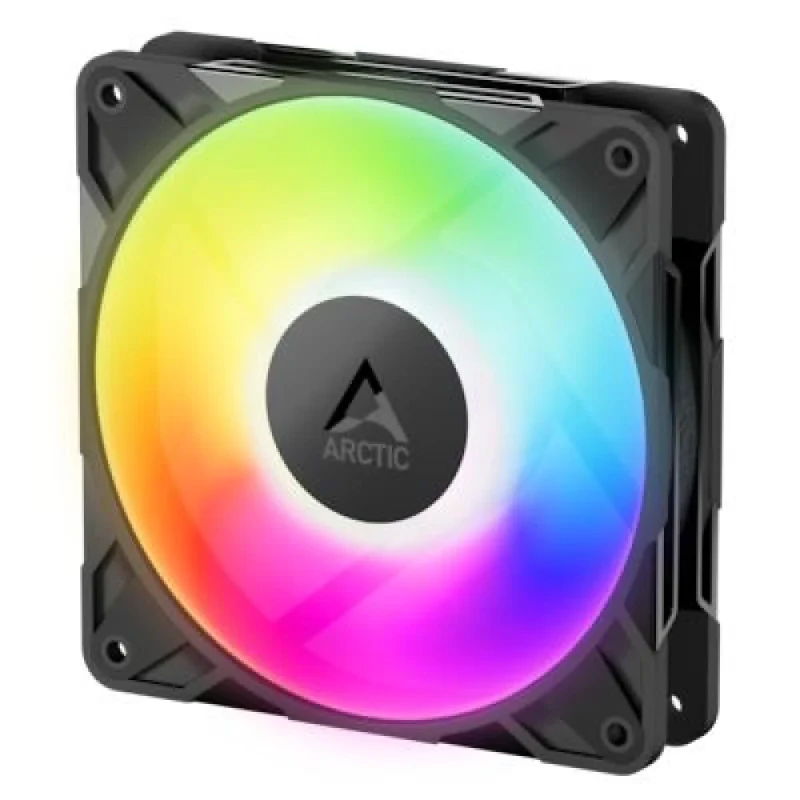ARCTIC P12 Pro A-RGB - 120mm PWM fan, 77 CFM Airflow, 600 - 3000 RPM, Black Color - Featured Image