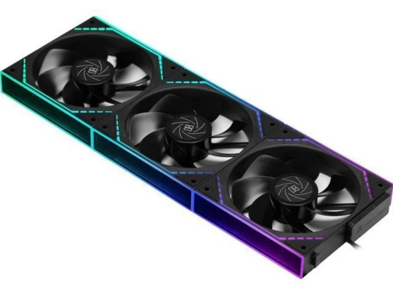 Thermalright TL-M12QR X3 3-Pack - 120mm PWM fan, 23.2 dB, 47.6 CFM Airflow, 1500 RPM, Black Color - Featured Image