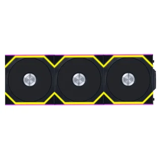 Lian Li UNI FAN SL Wireless 3-Pack - 120mm PWM fan, 28.5 dB, 64.05 CFM Airflow, 400 - 2000 RPM, Black Color