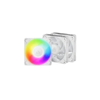 ARCTIC P12 Pro A-RGB 3-Pack - 120mm PWM fan, 77 CFM Airflow, 600 - 3000 RPM, White Color