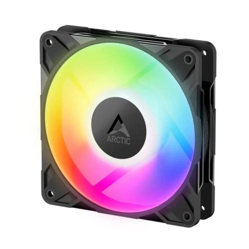 ARCTIC P12 Pro Reverse A-RGB - 120mm PWM fan, 73 CFM Airflow, 500 - 3000 RPM, Black Color - Featured Image