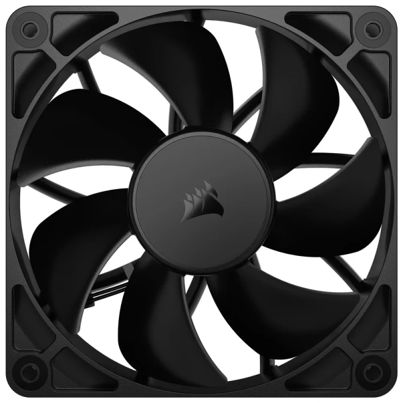 Corsair RS120 - 120mm PWM fan, 10 - 36 dB, 13.3 - 72.8 CFM Airflow, 420 - 2100 RPM, Black Color - Featured Image