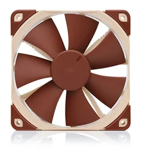 Noctua F12 PWM - 120mm PWM fan, 18.6 - 22.4 dB, 43.73 - 54.97 CFM Airflow, 300 - 1500 RPM, Brown Color