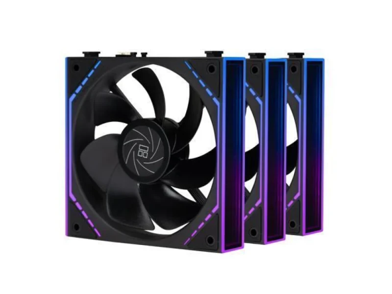 Thermalright TL-M12Q X3 3-Pack - 120mm PWM fan, 28.2 dB, 68.9 CFM Airflow, 2000 RPM, Black Color - Featured Image