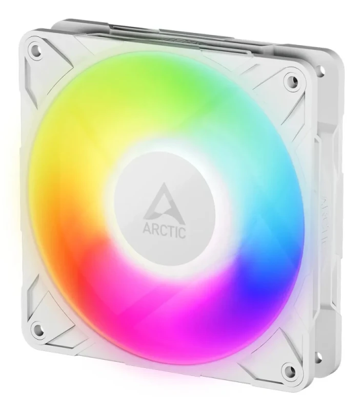 ARCTIC P12 Pro A-RGB - 120mm PWM fan, 77 CFM Airflow, 600 - 3000 RPM, White Color - Featured Image