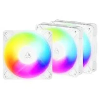 ARCTIC P12 Pro Reverse A-RGB 3-Pack - 120mm PWM fan, 73 CFM Airflow, 500 - 3000 RPM, White Color