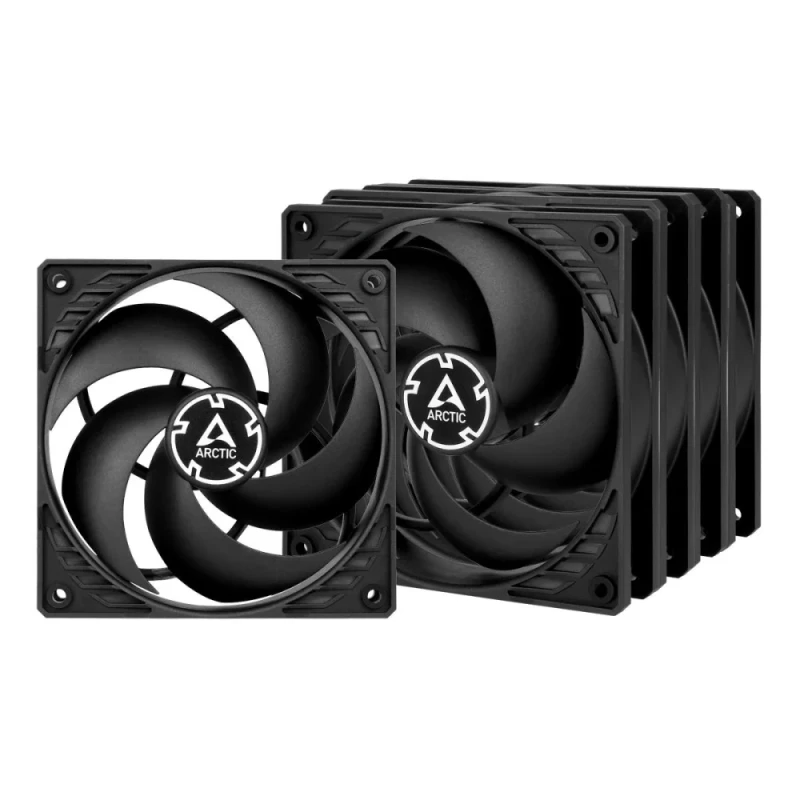 ARCTIC P12 5-Pack - 120mm fan, 56.3 CFM Airflow, 1800 RPM, Black Color - Featured Image