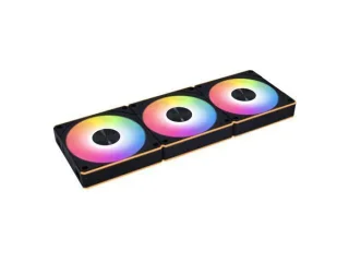 Lian Li UNI FAN CL Wireless 3-Pack - 120mm PWM fan, 29.8 dB, 77.34 CFM Airflow, 250 - 2150 RPM, Black Color