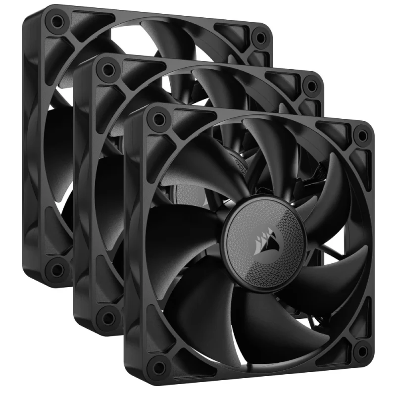 Corsair iCUE LINK RX120 3-Pack - 120mm fan, 10 - 36 dB, 10.5 - 74.2 CFM Airflow, 2100 RPM, Black Color - Featured Image