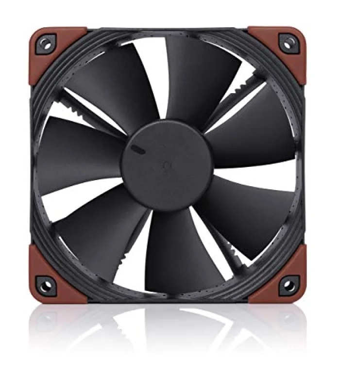 Noctua F12 industrialPPC-2000 PWM - Size120 mm, Airflow71.69 CFM Side Panel, Noise Level29.7 dB External Volume, Brown / Black Color - 120mm PWM fan, 29.7 dB, 71.69 CFM Airflow, 450 - 2000 RPM, Brown / Black Color - Featured Image