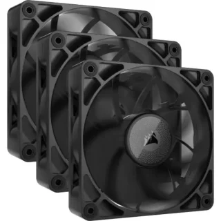 Corsair iCUE LINK RX120 MAX Starter Kit 3-Pack - 120mm PWM fan, 10 - 29.5 dB, 16.5 - 71.6 CFM Airflow, 400 - 2000 RPM, Black Color