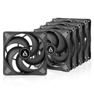 ARCTIC P14 Max 5-Pack - 140mm PWM fan, 95 CFM Airflow, 400 - 2800 RPM, Black Color