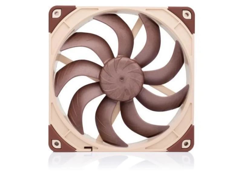 Noctua NF-A14x25 G2 LS-PWM - 140mm PWM fan, 8.6 - 11.4 dB, 39.7 - 48 CFM Airflow, 600 - 800 RPM, Brown Color - Featured Image