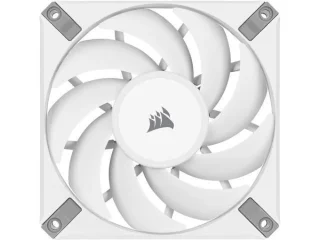 Corsair AF120 ELITE - 120mm PWM fan, 31.5 dB, 10.9 - 59.1 CFM Airflow, 400 - 1850 RPM, White / Gray Color