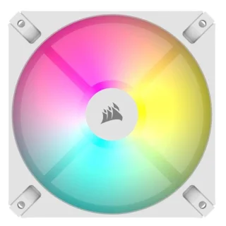 Corsair iCUE AR120 Digital RGB - 120mm PWM fan, 10 - 27.3 dB, 10.7 - 59 CFM Airflow, 400 - 1850 RPM, White Color