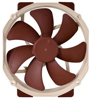 Noctua A15 PWM - Size140 mm, Airflow Side Panel, Noise Level13.8 - 19.2 dB External Volume, Brown Color - 140mm PWM fan, 13.8 - 19.2 dB, 900 - 1200 RPM, Brown Color
