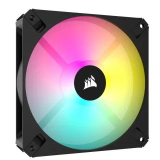 Corsair iCUE AR120 Digital RGB - 120mm PWM fan, 10 - 27.3 dB, 10.7 - 59 CFM Airflow, 400 - 1850 RPM, Black Color