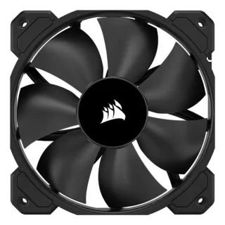 Corsair SP120 ELITE - 120mm PWM fan, 5 - 20.6 dB, 6.37 - 45.4 CFM Airflow, 300 - 1300 RPM, Black Color