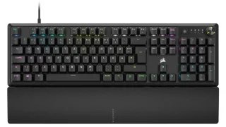 Corsair K70 CORE w/Palmrest - Gaming Wired Keyboard, Corsair MLX Red Linear Switches, RGB Backlit, Black Color