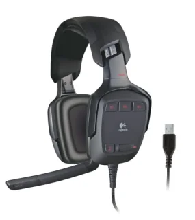 Logitech G35 - Gaming headset, Microphone, 20Hz-20kHz, Black Color