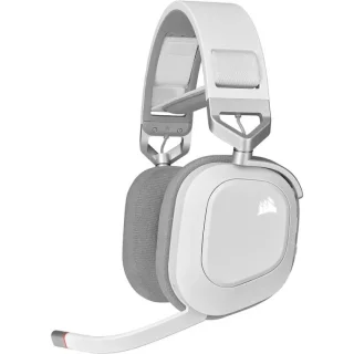 Corsair HS80 MAX WIRELESS - Gaming headset, Wireless, Microphone, 20Hz-40kHz, White / Gray Color