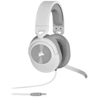 Corsair HS55 SURROUND - Gaming headset, Microphone, 20Hz-20kHz, White / Gray Color