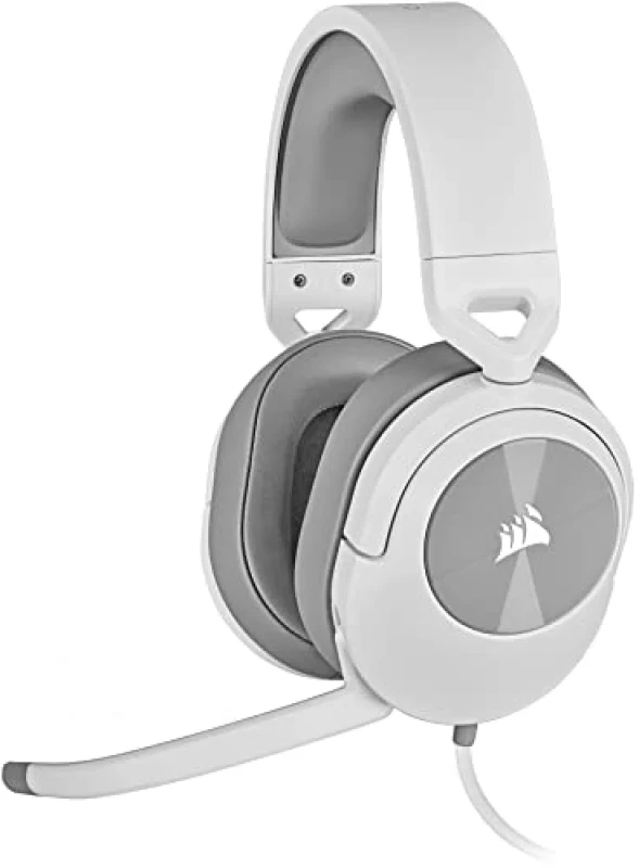 Corsair HS55 STEREO - Gaming headset, Microphone, 20Hz-20kHz, White / Gray Color - Featured Image