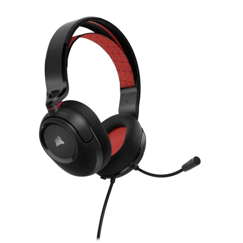 Corsair HS35 v2 - Gaming headset, Microphone, Red / Black Color - Featured Image