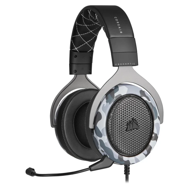 Corsair HS60 HAPTIC - Gaming headset, Microphone, 20Hz-20kHz, Black / Gray Color - Featured Image