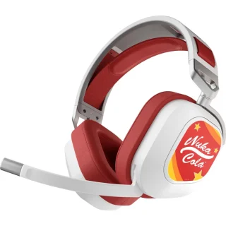 Corsair Nuka-Cola HS80 RGB - Gaming headset, Wireless, Microphone, 20Hz-40kHz, White / Red Color