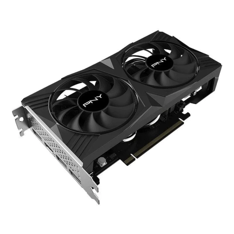 PNY GeForce RTX 4060 VERTO Dual Fan 8GB Graphics Card – NVIDIA Ada Lovelace RTX 4060 GPU, 3072 CUDA Cores, 8GB GDDR6 128-bit Memory, 2460 MHz Boost, PCIe 4.0 x16, Dual Fans, HDMI 2.1 + 3x DisplayPort, 210 mm Length, Black - Featured Image