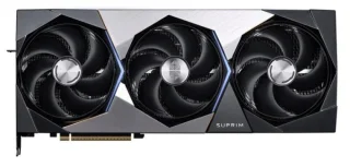 MSI GeForce RTX 5090 SUPRIM SOC 32 GB Graphics Card – NVIDIA Ada Blackwell RTX 5090 GPU, 21,760 CUDA Cores, 32 GB GDDR7 512-bit Memory, PCIe 5.0 x16, Triple Fan Hyper Frozr Cooling, Stormforce Fans, Vapor Chamber, HDMI 2.1b + 3x DisplayPort 2.1b, 359 mm Length, Black/Silver