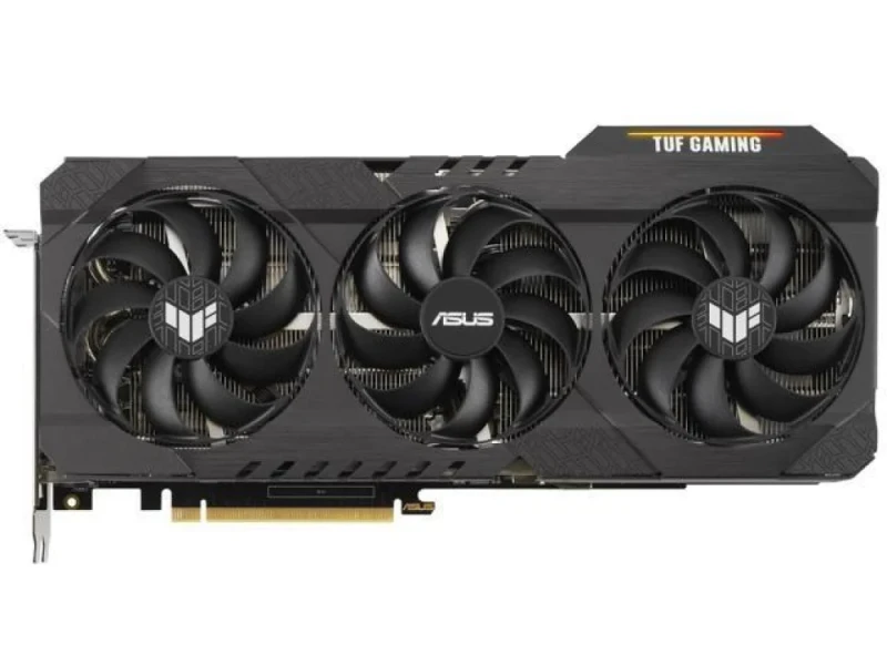 ASUS TUF GAMING OC V2 GeForce RTX 3070 Ti 8GB Graphics Card – NVIDIA Ampere RTX 3070 Ti GPU, 6144 CUDA Cores, 8GB GDDR6X 256-bit Memory, PCIe 4.0 x16, OC Boost ~1815 MHz, Triple Axial-Tech Fans, HDMI 2.1 + 3x DisplayPort 1.4a, 2.7-Slot, 300 mm Length, Black - Featured Image