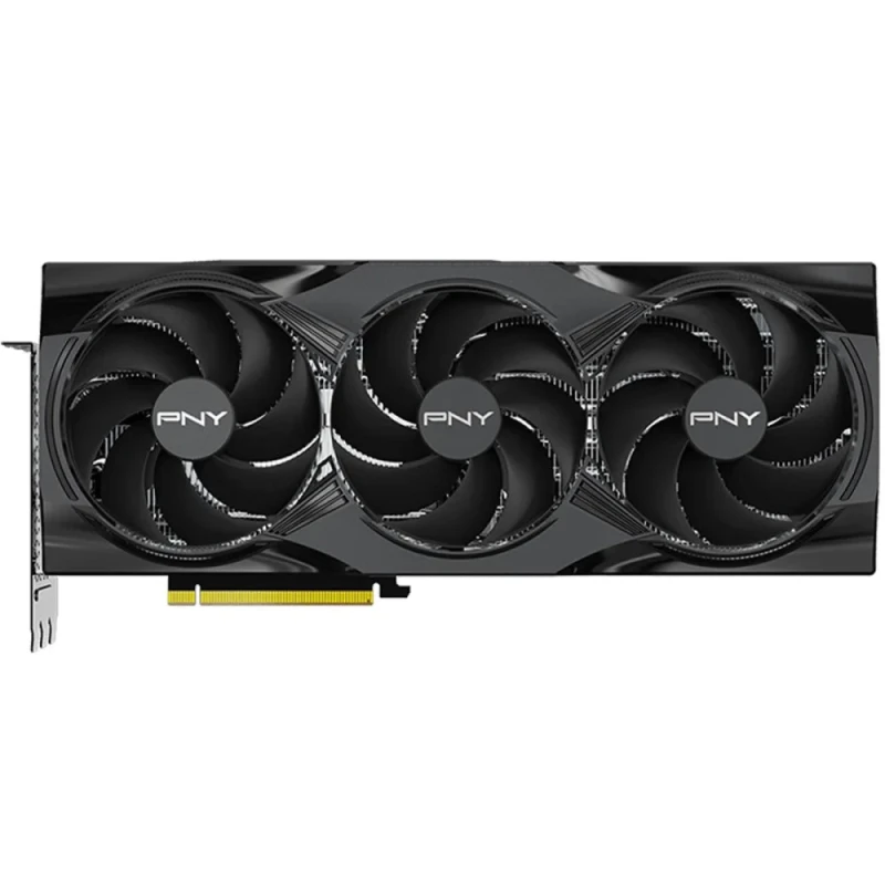 PNY GeForce RTX 5090 VCG509032TFXPB1 32GB Graphics Card – NVIDIA Blackwell RTX 5090 GPU, 21,760 CUDA Cores, 32GB GDDR7 512-bit Memory, PCIe 5.0 x16, Triple Fan Active Cooling, 3.5-Slot, HDMI 2.1b + 3x DisplayPort 2.1b, Boost ~2407 MHz, 329 mm Length, Black High-End GPU - Featured Image
