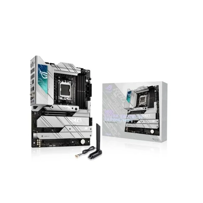 ASUS ROG STRIX X670E-A GAMING WIFI ATX Motherboard – AMD X670 Chipset for AM5 Ryzen 7000/8000/9000 CPUs, DDR5 up to 6400+ OC, Dual PCIe 5.0 & 4x M.2 Slots, Wi-Fi 6E & Bluetooth, Intel 2.5 Gb Ethernet, SupremeFX Audio, USB 3.2 Gen 2x2 Type-C & Aura Sync RGB - Featured Image