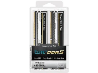 TEAMGROUP Elite Plus 16 GB - 2 x 8GB, DDR5 288-pin DIMM, 4800MT/s, CL40, Black color