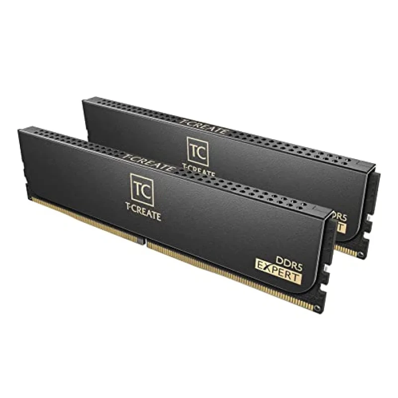 TEAMGROUP T-Create Expert 96 GB - 2 x 48GB, DDR5 288-pin DIMM, 6400MT/s, CL32, Black / Gold color - Featured Image