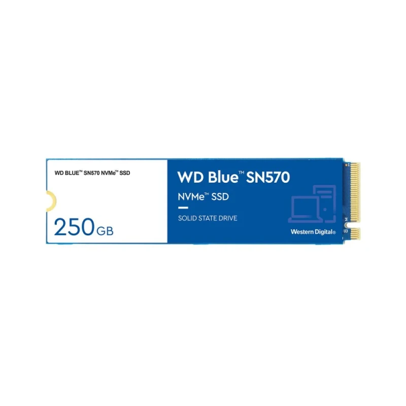Western Digital Blue SN570 - 250 GB SSD, M.2 PCIe 3.0 X4, M.2-2280 - Featured Image
