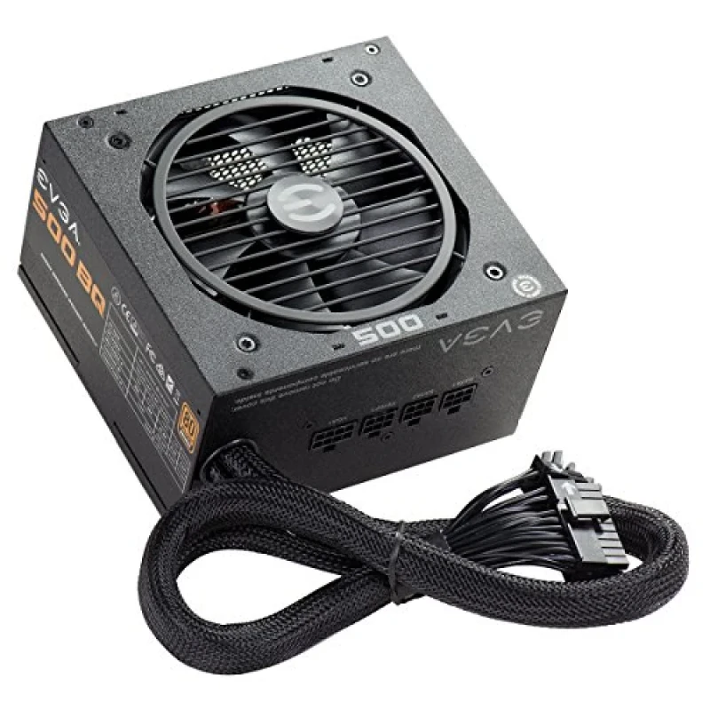 EVGA 500 BQ - 500 W ATX Power Supply, 80+ Bronze, Semi-Modular - Featured Image