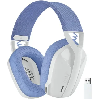 Logitech G435 - Gaming headset, Wireless, Microphone, 20Hz-20kHz, White / Blue Color