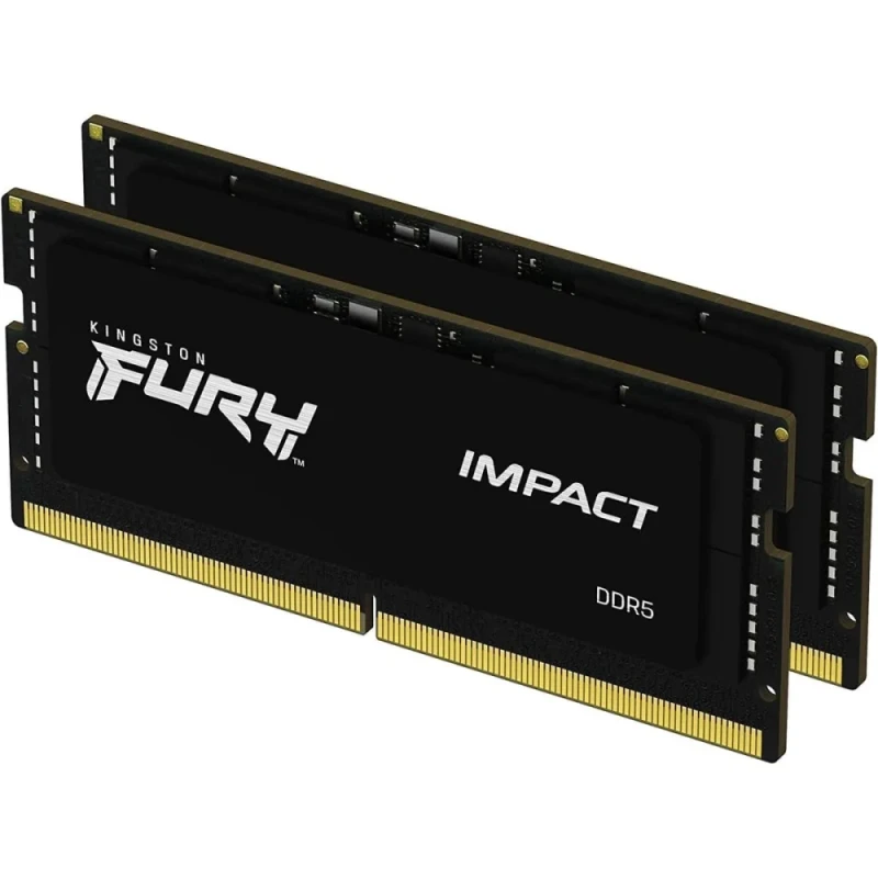 Kingston FURY Impact 32 GB - 2 x 16GB, DDR5 262-pin SODIMM, 5600MT/s, CL40, Black color - Featured Image