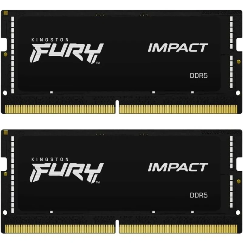 Kingston FURY Impact 64 GB - 2 x 32GB, DDR5 262-pin SODIMM, 5600MT/s, CL40, Black color - Featured Image
