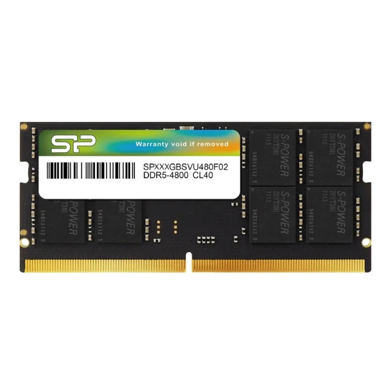 Silicon Power SP008GBSVU480G02 8 GB - 1 x 8GB, DDR5 262-pin SODIMM, 4800MT/s, CL40 - Featured Image