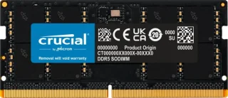Crucial CT64G56C46S5 64 GB - 1 x 64GB, DDR5 262-pin SODIMM, 5600MT/s, CL46, Black color