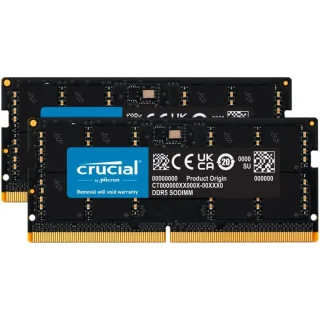 Crucial CT2K32G48C40S5 64 GB - 2 x 32GB, DDR5 262-pin SODIMM, 4800MT/s, CL40, Black color