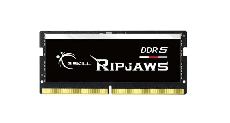 G.Skill Ripjaws 16 GB - 1 x 16GB, DDR5 262-pin SODIMM, 5600MT/s, CL46, Black color - Featured Image