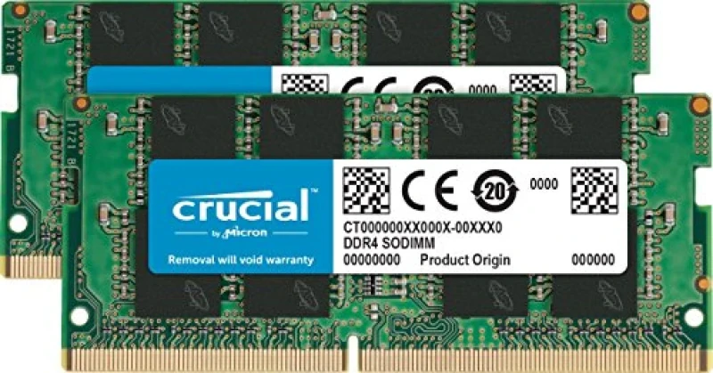 Crucial CT2K16G4SFD8213 32 GB - 2 x 16GB, DDR4 260-pin SODIMM, 2133MT/s, CL15, Black / Green color - Featured Image