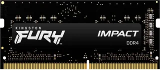 Kingston FURY Impact 8 GB - 1 x 8GB, DDR4 260-pin SODIMM, 3200MT/s, CL20, Black color