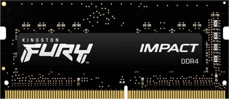 Kingston FURY Impact 8 GB - 1 x 8GB, DDR4 260-pin SODIMM, 3200MT/s, CL20, Black color - Featured Image